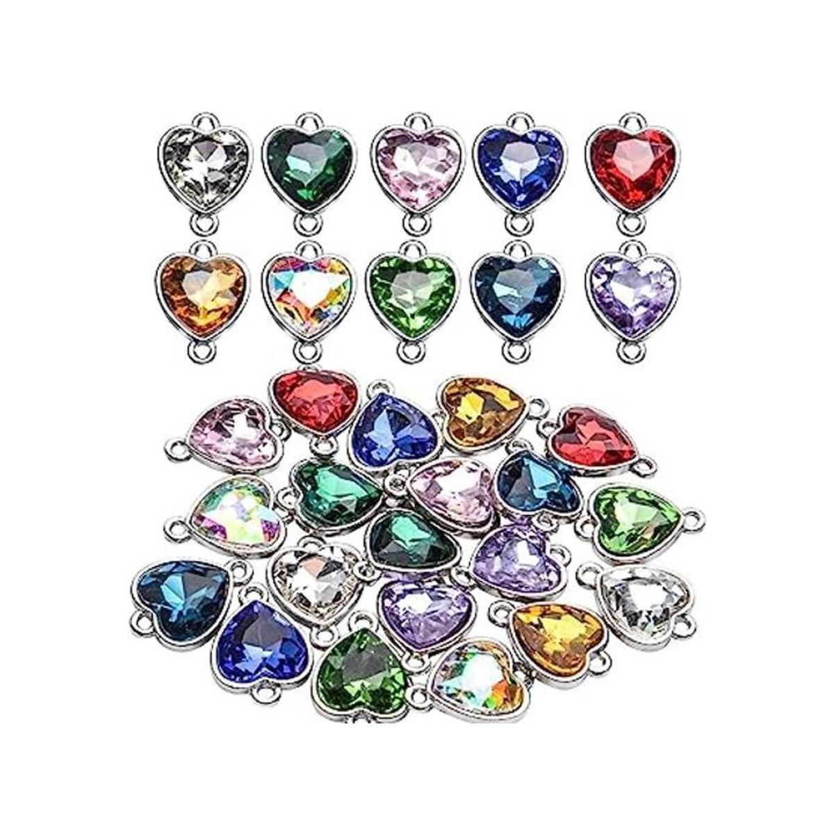 BronaGrand Colgantes de piedra natal de cristal 20 piezas