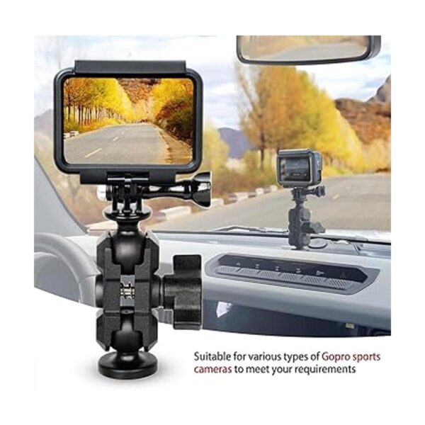 Bronco Phone Mount with Camera Mount2 Stage Ball Socket