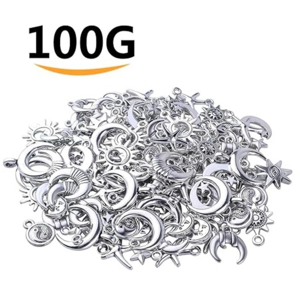 BronaGrand Colgantes de plata antigua de 3.53 oz con