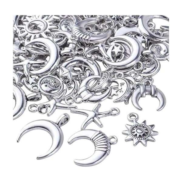 BronaGrand Colgantes de plata antigua de 3.53 oz con