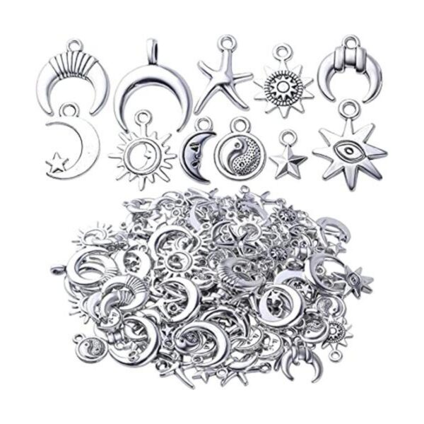 BronaGrand Colgantes de plata antigua de 3.53 oz con