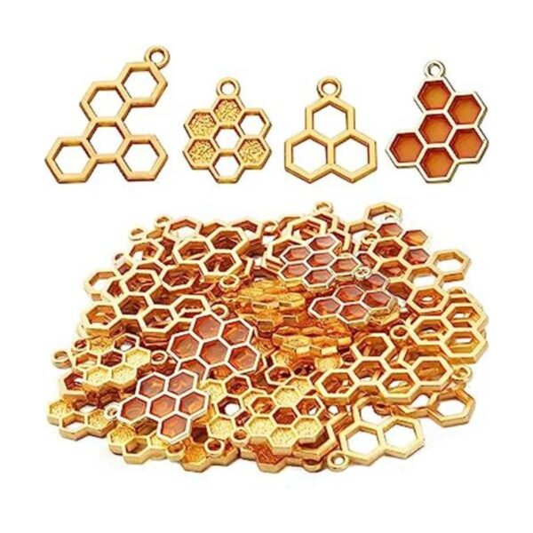 BronaGrand 50 dijes esmaltados de panal de abeja de_1
