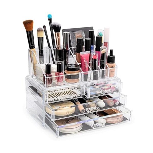 Brookstone Organizador de maquillaje para tocador vitrina_3