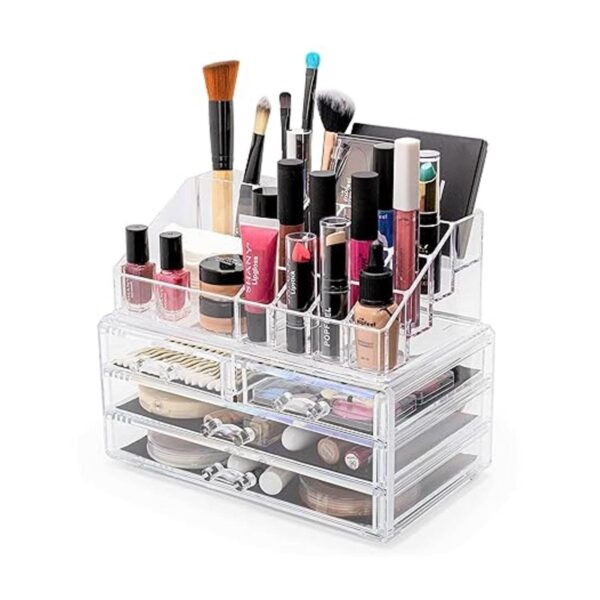 Brookstone Organizador de maquillaje para tocador vitrina_5