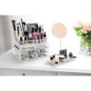 Brookstone Organizador de maquillaje para tocador vitrina_4