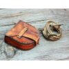 Brújula vintage con funda de cuero brújula de_4