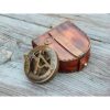 Brújula vintage con funda de cuero brújula de_5