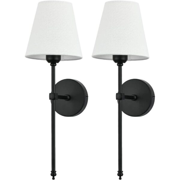 Bsmathom Juego de 2 apliques de pared lámparas de pared