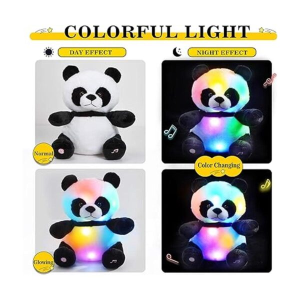 Bstaofy Oso de panda con luz musical juguete de peluche_6