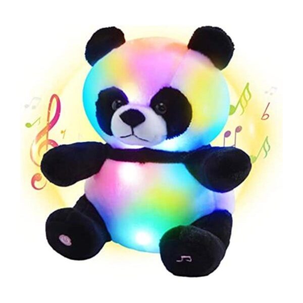 Bstaofy Oso de panda con luz musical juguete de peluche_1