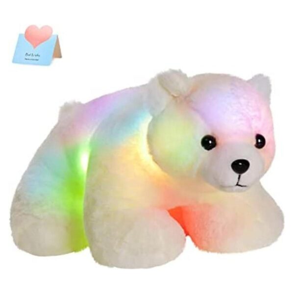Bstaofy Peluche de oso polar con luz LED con luz_1