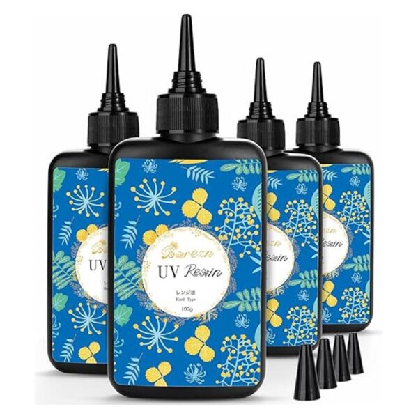 Bsrezn Kit de resina epoxi de 14.11 oz de resina UV dura