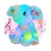 Bstaofy Juguete de peluche de elefante con luz musical de_1