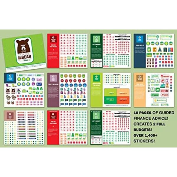 Budget Bear Pegatinas de finanzas personales Pegatinas_1