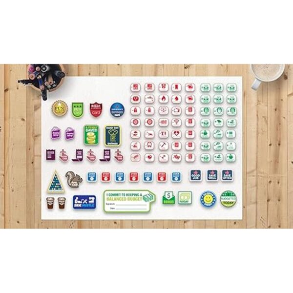 Budget Bear Pegatinas de finanzas personales Pegatinas_2