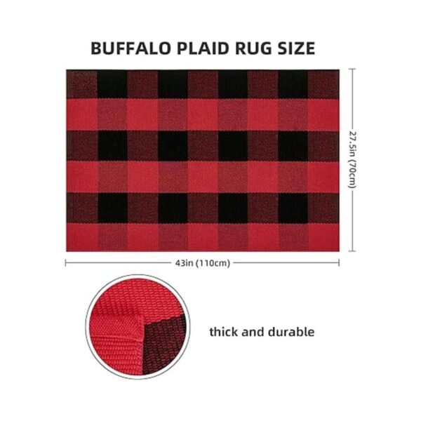 Buffalo Alfombra a cuadros de 27.5 x 43 pulgadas_2
