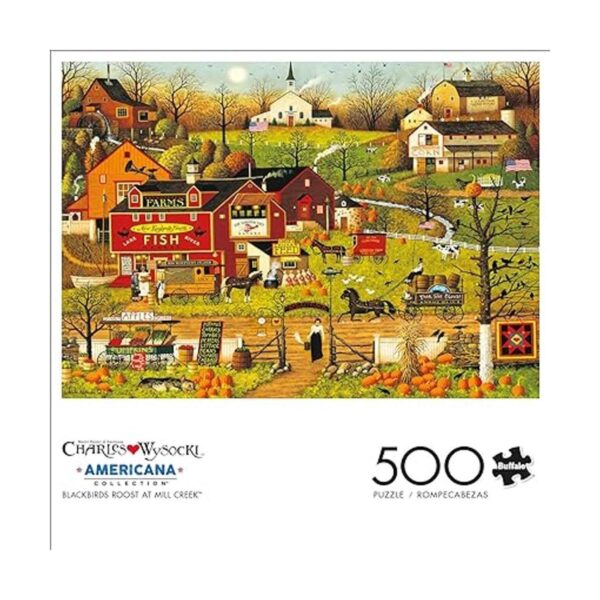 Buffalo Games Charles Wysocki Blackbirds Roost at Mill_2