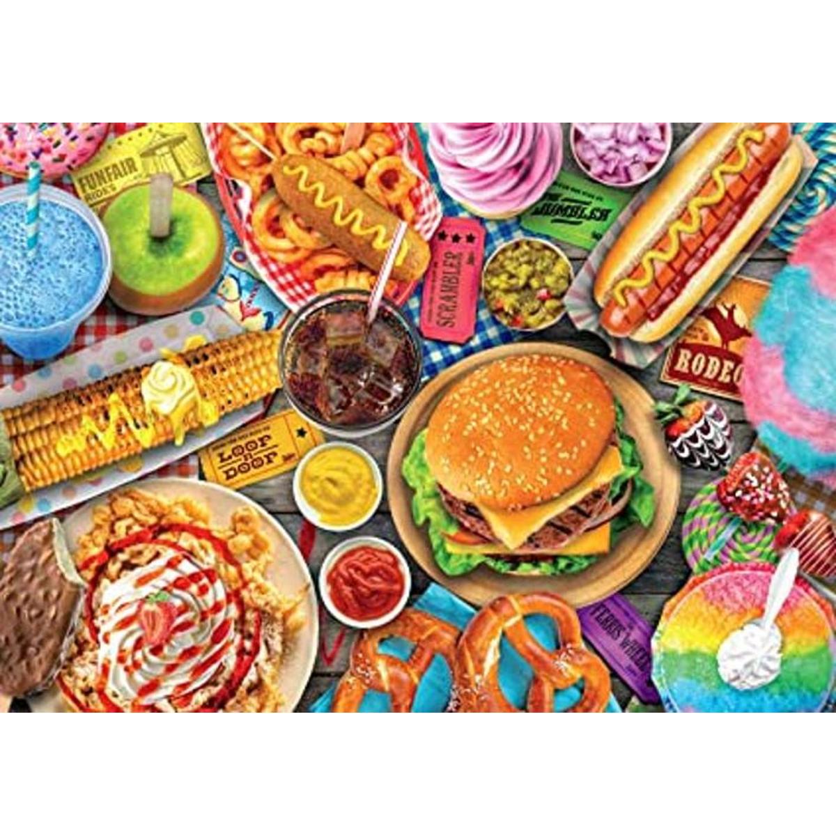 Buffalo Games Fun Fair Food Rompecabezas de 300 piezas