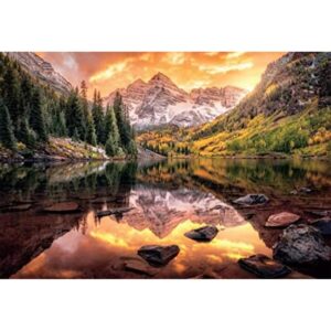 Buffalo Games Maroon Lake Reflection Rompecabezas de_1