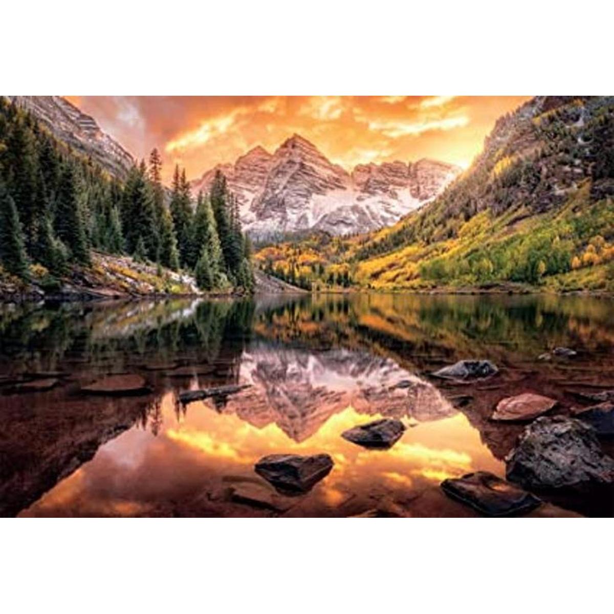 Buffalo Games Maroon Lake Reflection Rompecabezas de