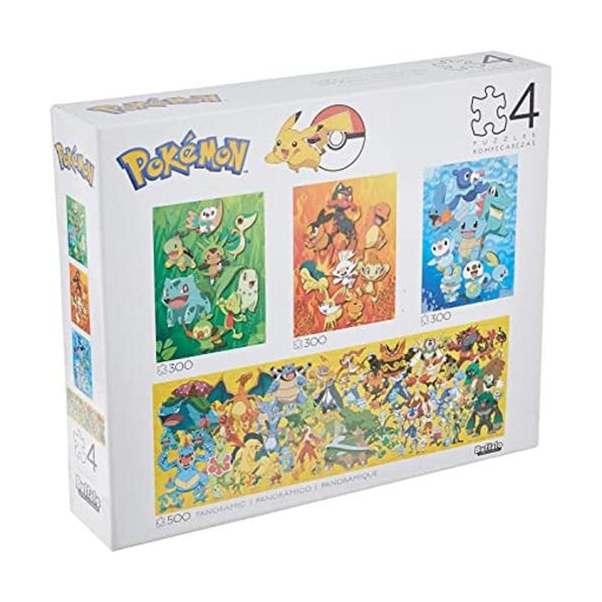 Buffalo Games Paquete múltiple 4 en 1 Pokemon 500