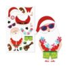 Build Your Own Santa Juego de 36 calcomanías de Papá Noel_1