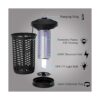 Bug Zapper Zapper eléctrico para interiores y exteriores