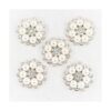 Builcker 20 piezas chapadas en plata con cuentas redondas_3