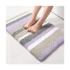 Buganda Alfombras de baño de microfibra a rayas extra_1