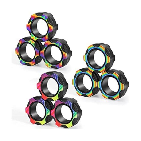 Buluwans Anillo magnético para la ansiedad anillos_1
