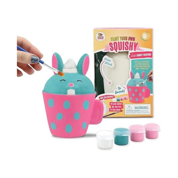 Bunny Paint Your Own Squishies Kit. Kit de pintura blanda_1