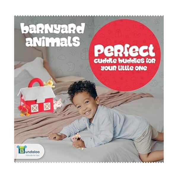 Bundaloo Juguetes de animales de granja de felpa con_6