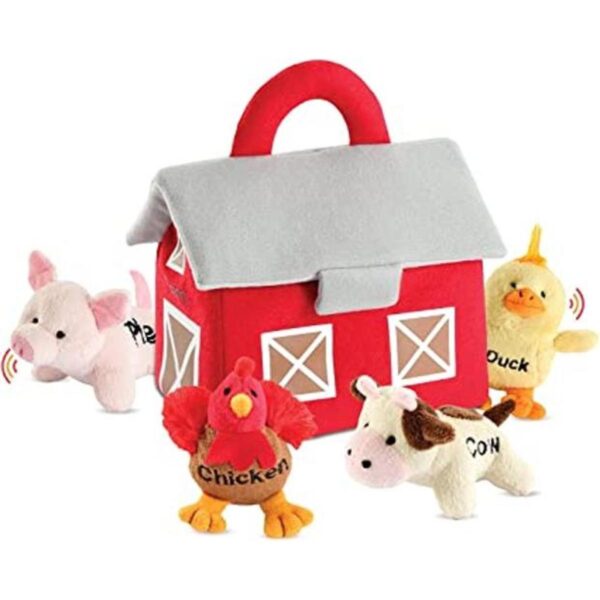 Bundaloo Juguetes de animales de granja de felpa con_1
