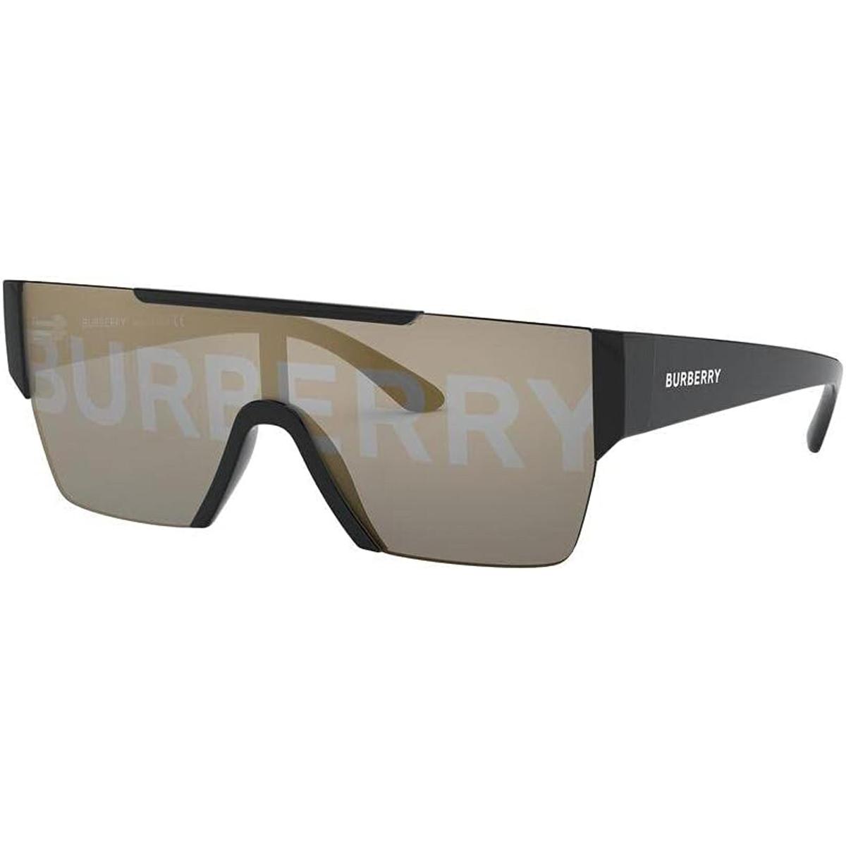 Burberry BE 4291 3001G Black Plastic Rectangle Sunglasses