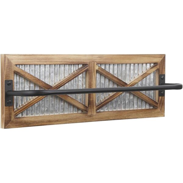 Butizone Toallero de baño rústico soporte de toalla