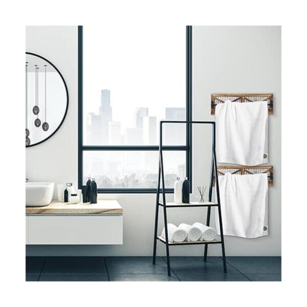 Butizone Toallero de baño rústico soporte de toalla