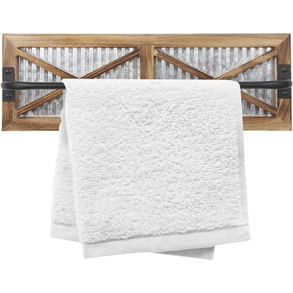 Butizone Toallero de baño rústico soporte de toalla