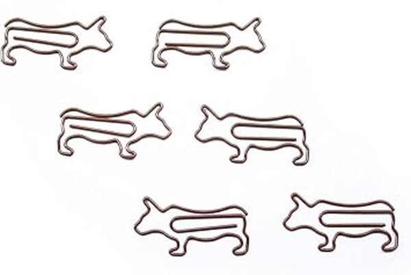 Butler en el hogar Vaca Bull Clips de papel con forma de_2
