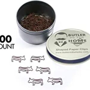 Butler en el hogar Vaca Bull Clips de papel con forma de_1