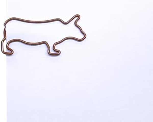 Butler en el hogar Vaca Bull Clips de papel con forma de_4