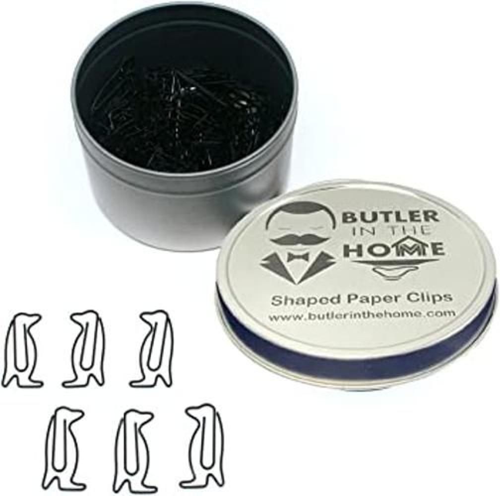 Butler en el hogar Animal Pingino Shaped Paper Clips en