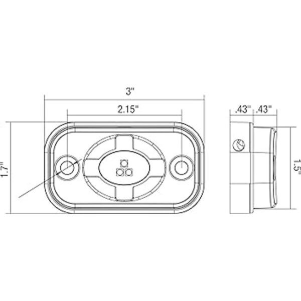 Buyers Products 1492139 Luz de inundación rectangular_2