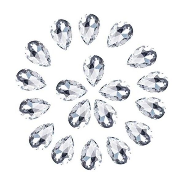 CZ Piedras de cristal con forma de lágrima para_1