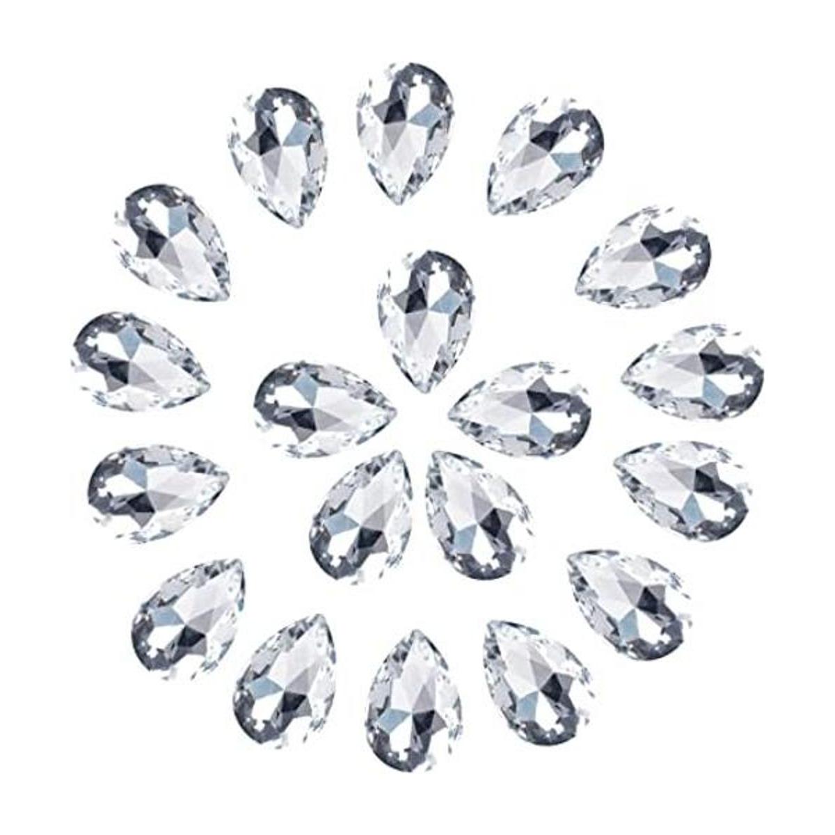 CZ Piedras de cristal con forma de lágrima para