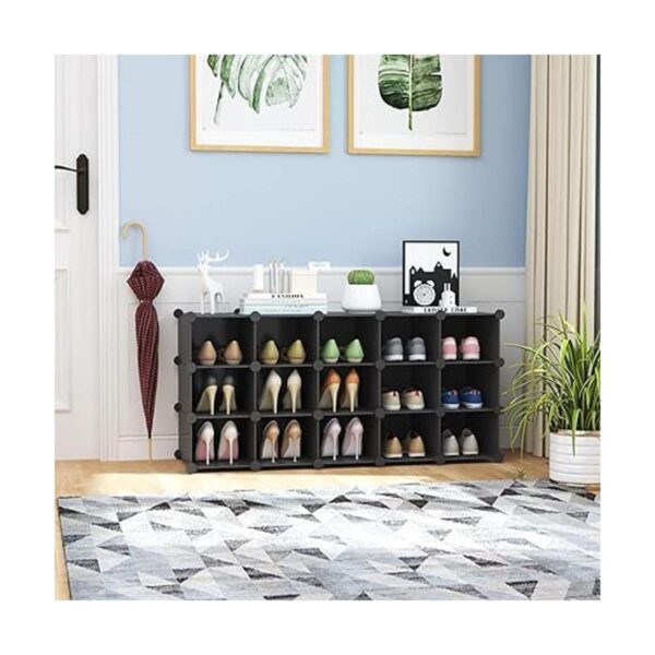 CAHOME Zapatero de plástico soporte modular de