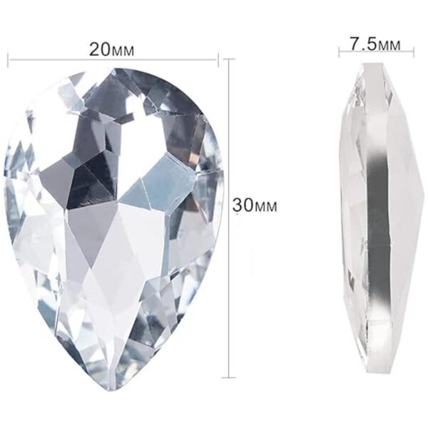 CZ Piedras de cristal con forma de lágrima para_5