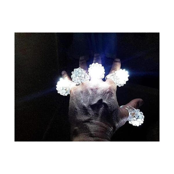 CH Solutions Anillos de dedo brillantes con luz LED_6