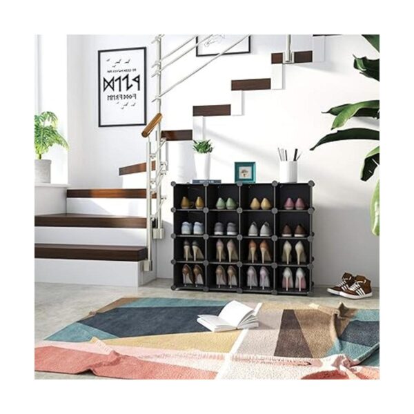 CAHOME Zapatero de plástico soporte modular de