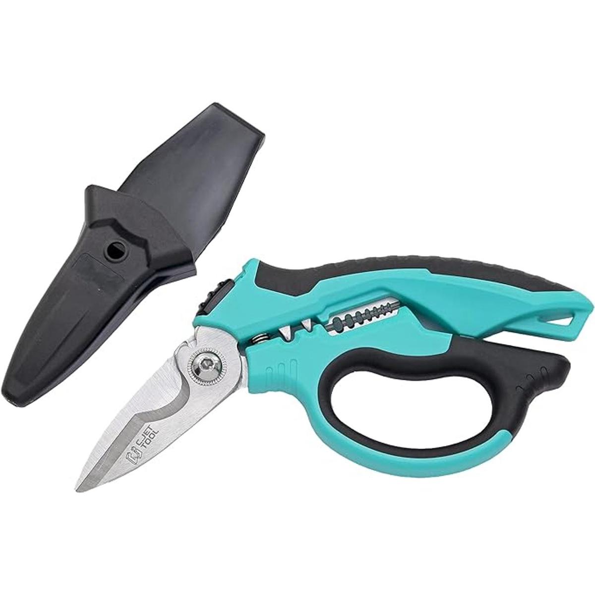 C.JET TOOL Tijeras de electricista tipo ángulo inoxidable