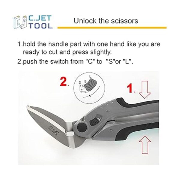 C.JET TOOL Tijeras resistentes de 10 pulgadas tijeras_2